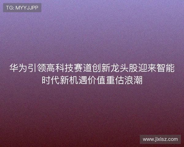 华为引领高科技赛道创新龙头股迎来智能时代新机遇价值重估浪潮 华为引领高科技赛道创新龙头股迎来智能时代新机遇价值重估浪潮